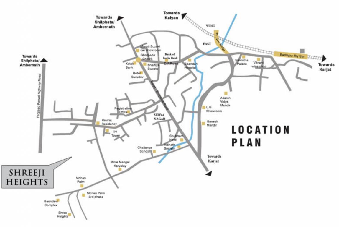  shreeji heights wing a and wing b Images for locationPlan
