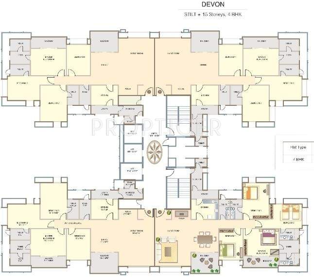 parks apartment Images for Cluster Plan of Hiranandani Parks Apartment