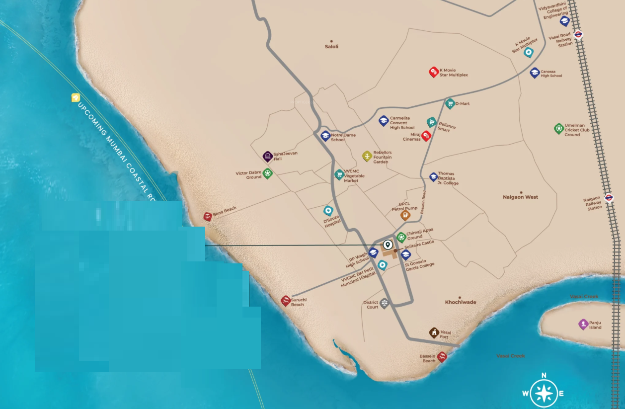 solitaire castle Location Plan