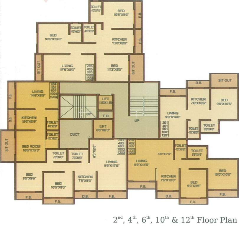 Images for Cluster Plan of Ghanshyam Enclave Green Meadows E Wing