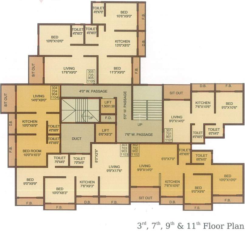 Images for Cluster Plan of Ghanshyam Enclave Green Meadows E Wing