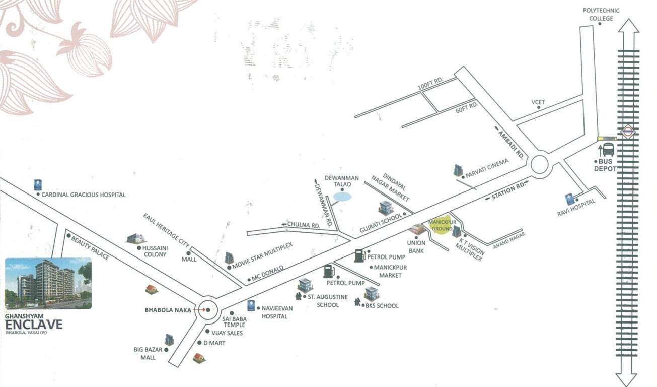 Images for Location Plan of Ghanshyam Enclave Green Meadows E Wing