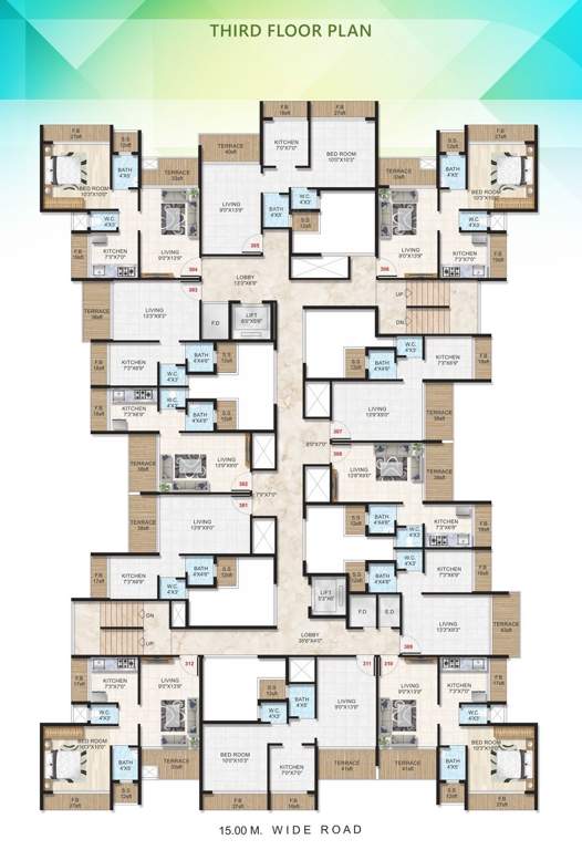  sai garden Dev Sai Garden Cluster Plan for 3rd Floor