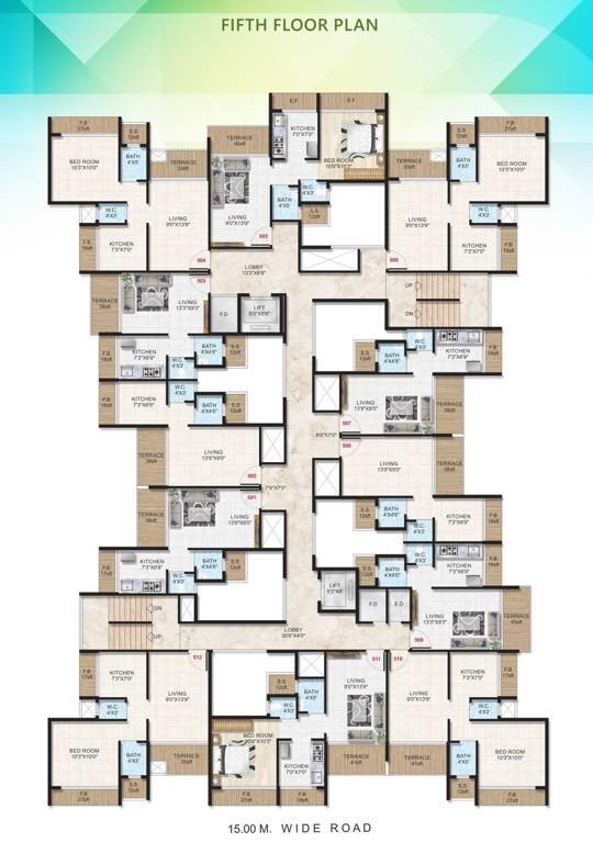  sai garden Dev Sai Garden Cluster Plan for 5th Floor