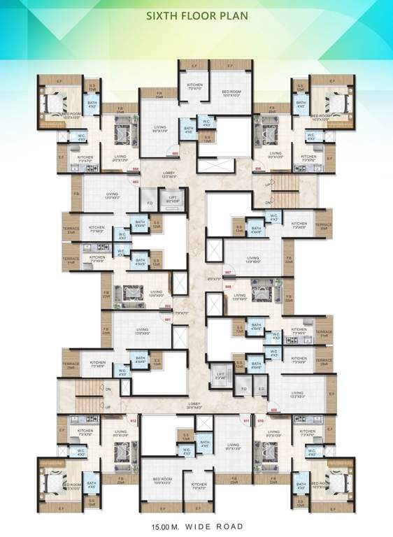  sai garden Dev Sai Garden Cluster Plan for 6th Floor