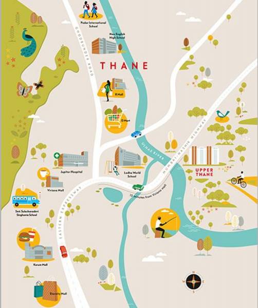 Images for Location Plan of Lodha Upper Thane Sereno A B B1