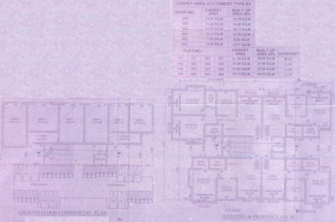  sharda krupa Sharda Krupa Cluster Plan for Typical Floor