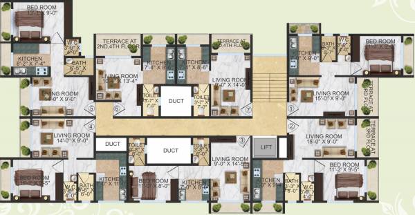  hill-view Building 3 Cluster Plan