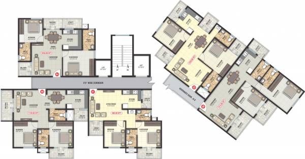 Images for Cluster Plan of Sai Vrushabadri Towers