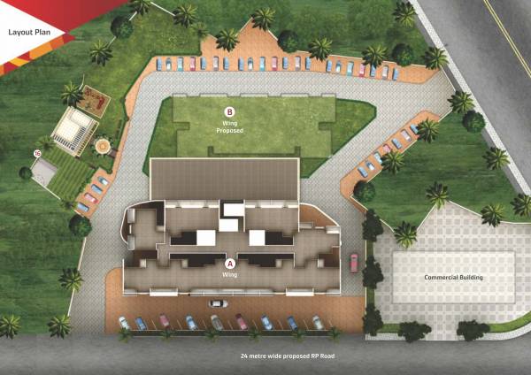 Images for Layout Plan of Achalare Honeydew Wing B