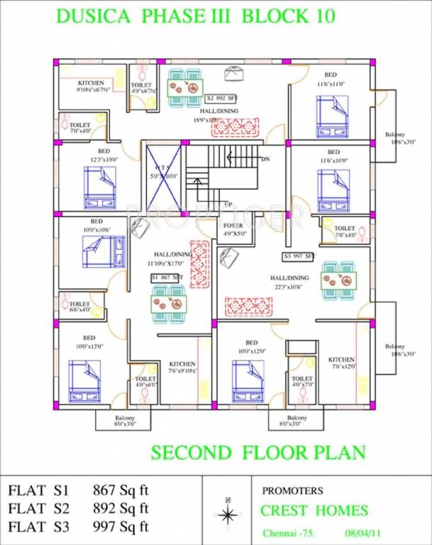 Images for Cluster Plan of Crest Homes Crest Dusica Phase III