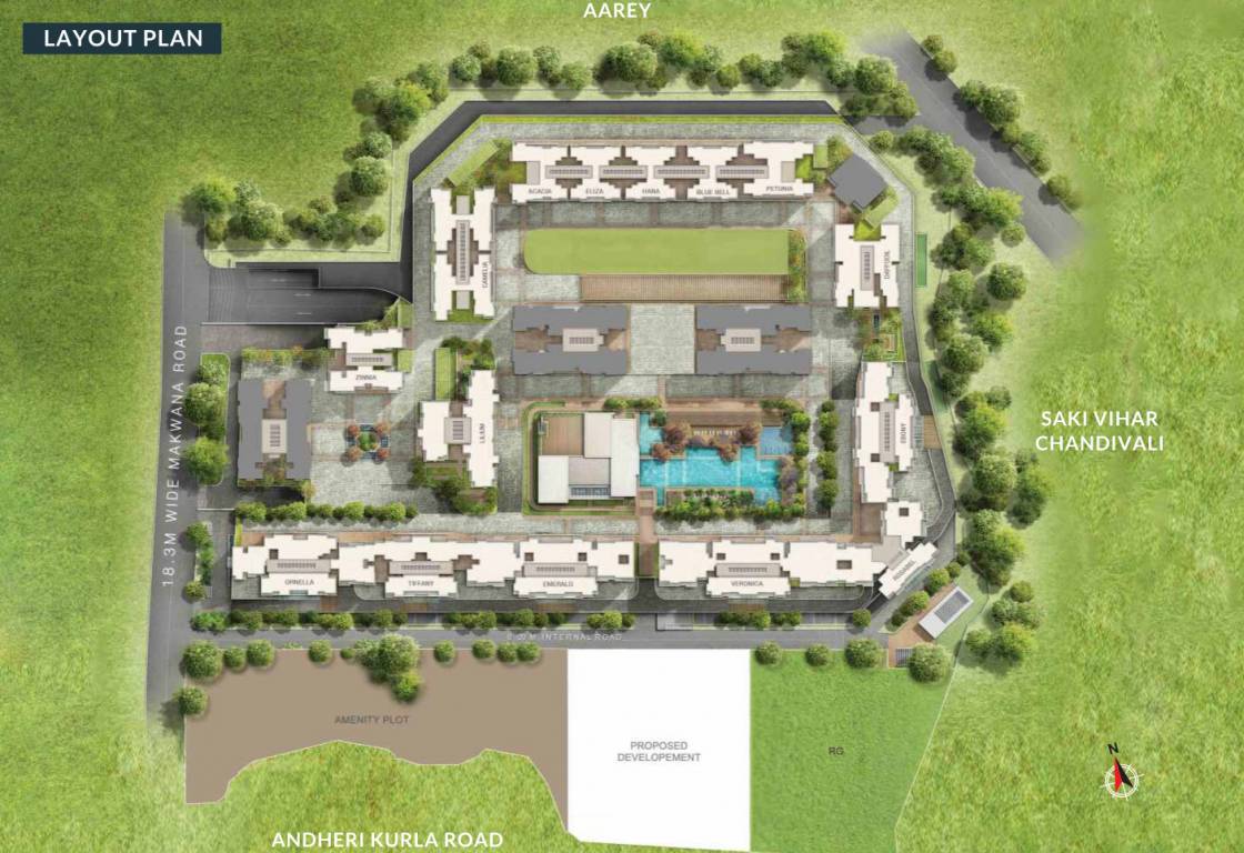  vasant oasis carnation bldg no 19 Layout Plan