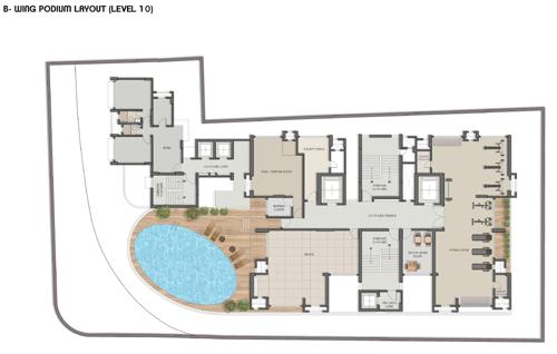  aangan Aangan B Wing Cluster Plan for Podium