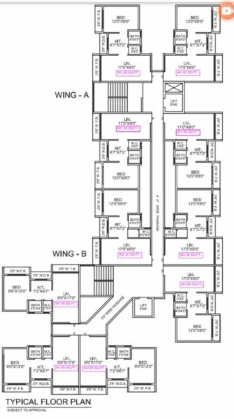  heights Shree Krishna Heights Cluster Plan