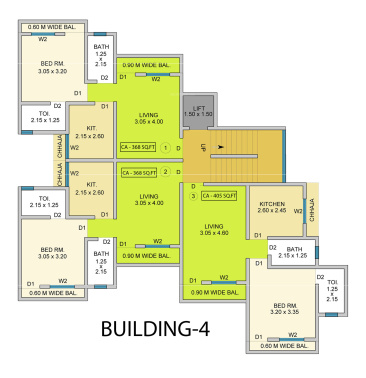  complex Building No 4 Cluster Plan