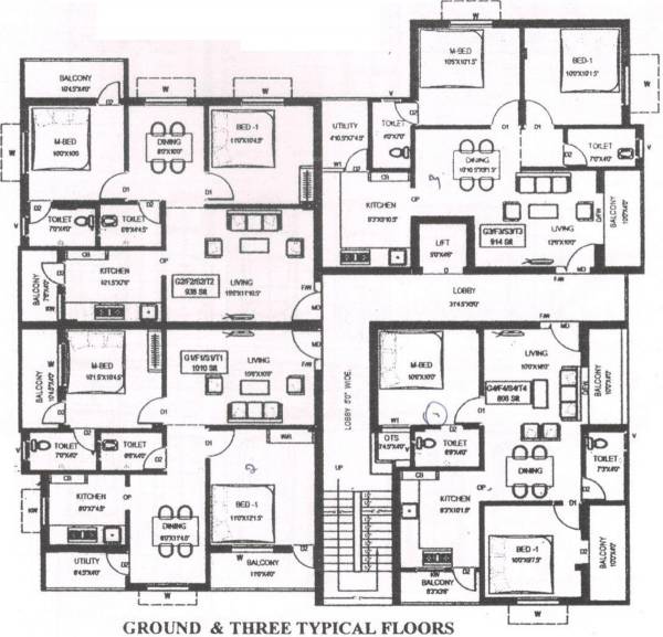 Images for Cluster Plan of MC Dwaraka Flats