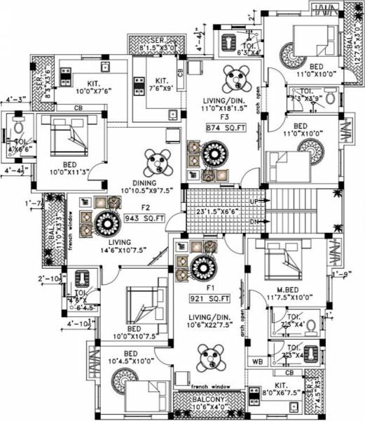 Images for Cluster Plan of MC Sujithra Enclave