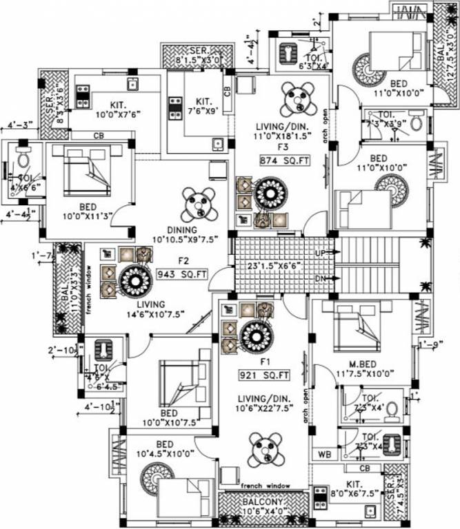 Images for Cluster Plan of MC Sujithra Enclave