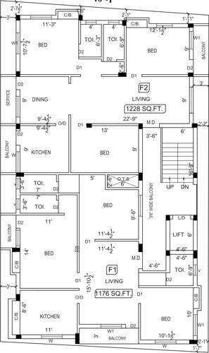 Images for Cluster Plan of MC Madhura Flats
