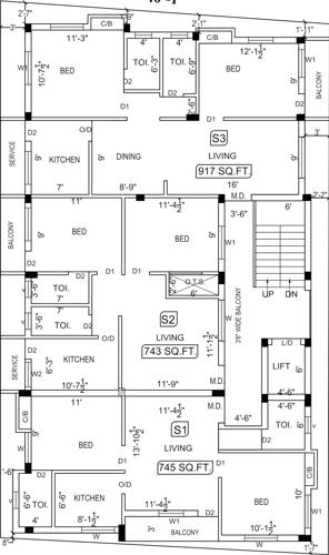 Images for Cluster Plan of MC Madhura Flats