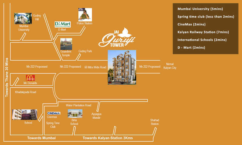  jai guruji tower Location Plan