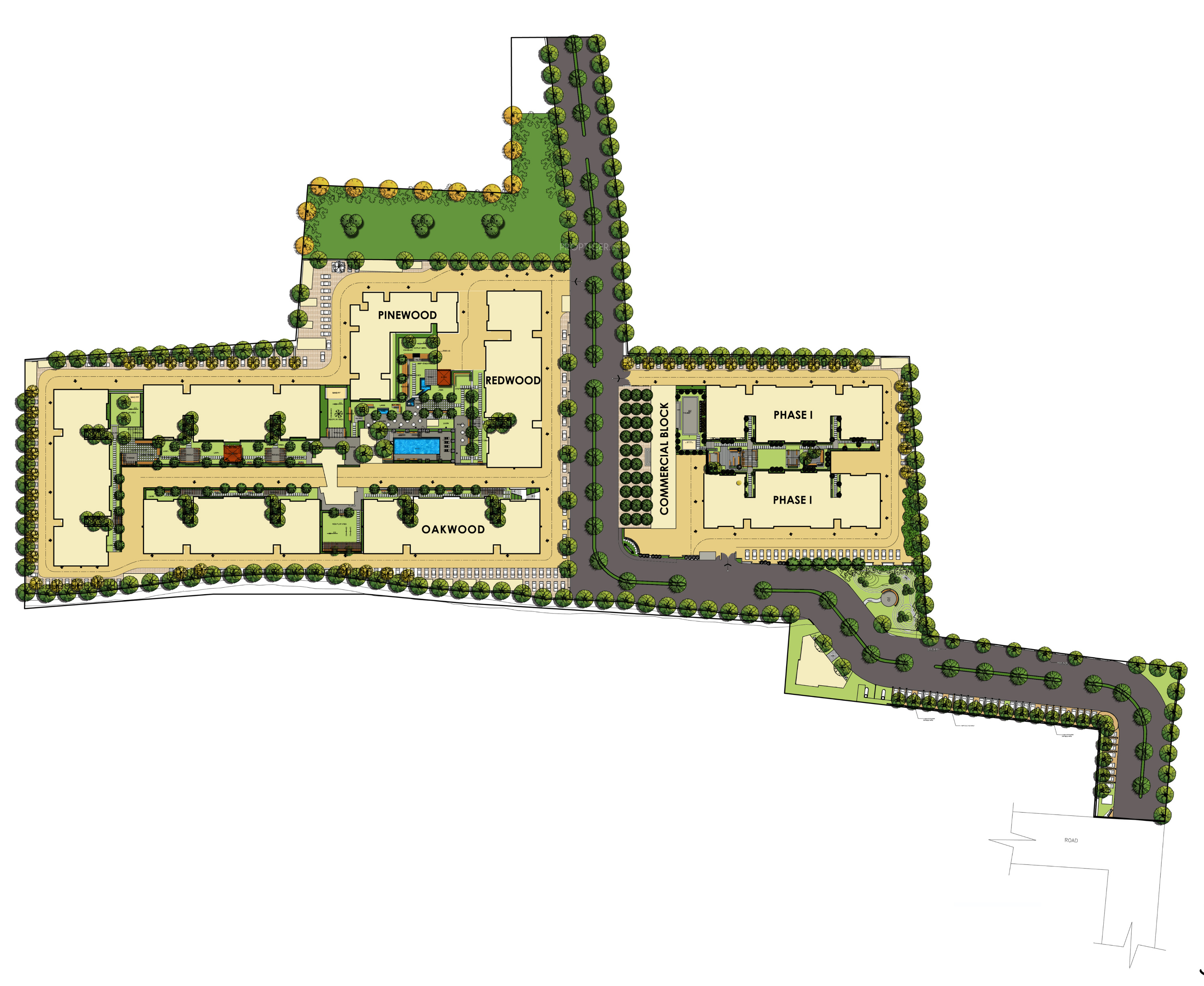 594 sq ft 2 BHK 1T Apartment for Sale in Navins Housing Starwood Towers