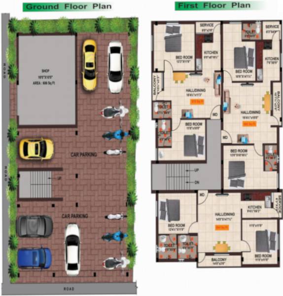 Images for Cluster Plan of Vishnu MCR Flat