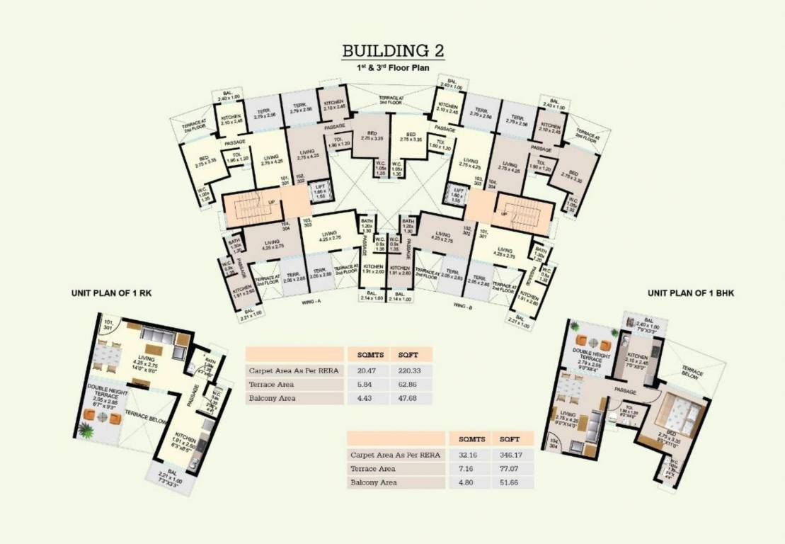  greens phase i Building No 2 Cluster Plan