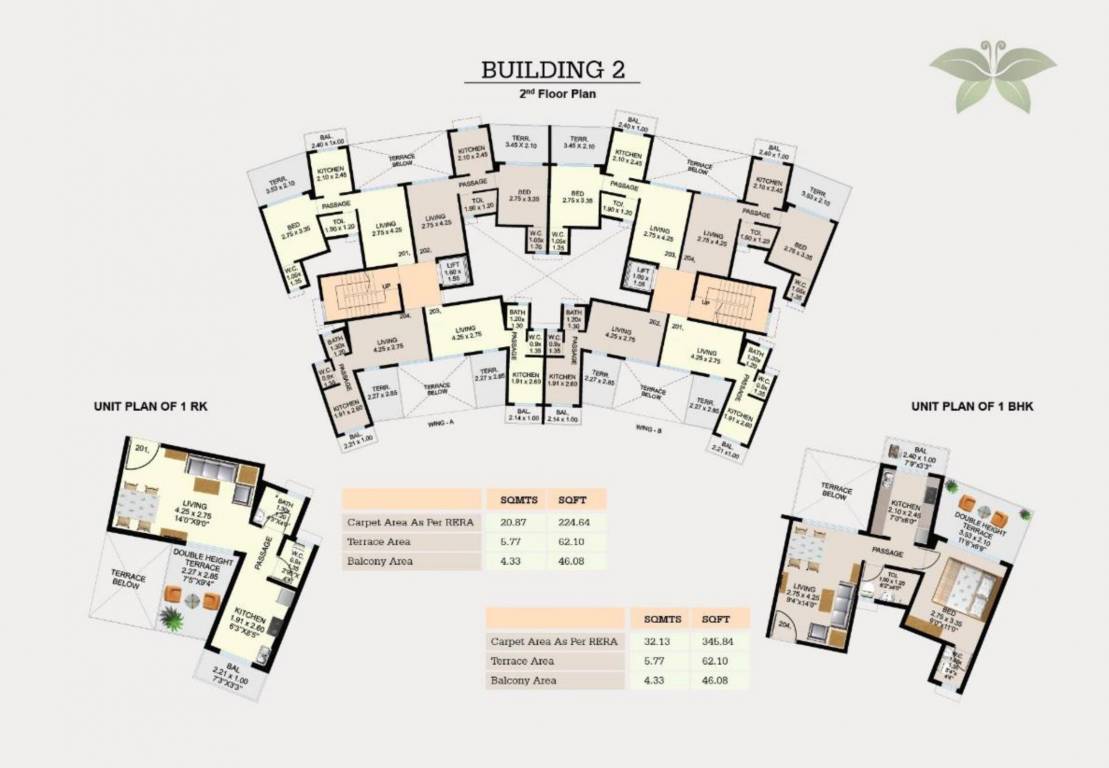  greens phase i Building No 2 Cluster Plan