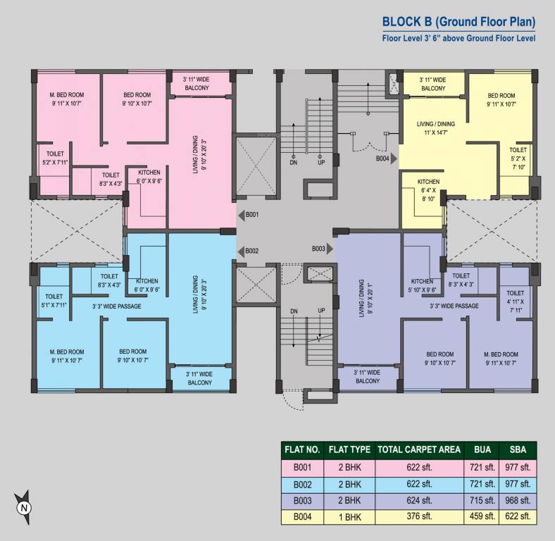courtyard Block B Cluster Plan