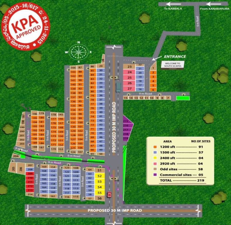 Images for Layout Plan of Real Southscapes Residential Layout
