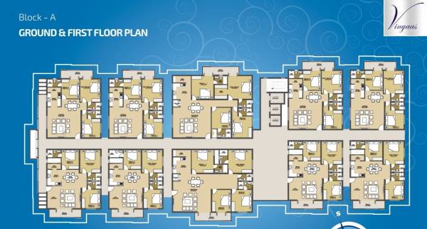 virtue Block A Cluster Plan from ground to 1st Floor