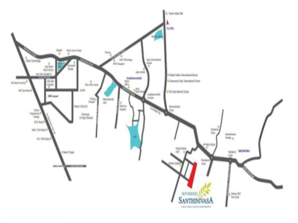  santhinivasa Location Plan