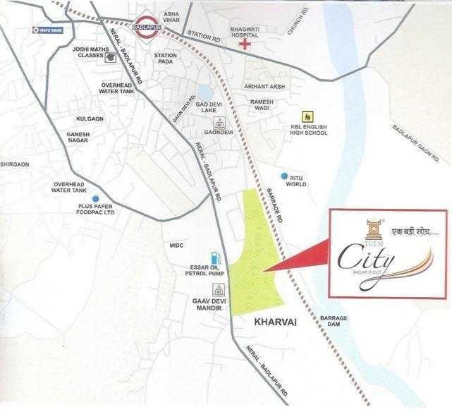  tulsi imperial Location Plan