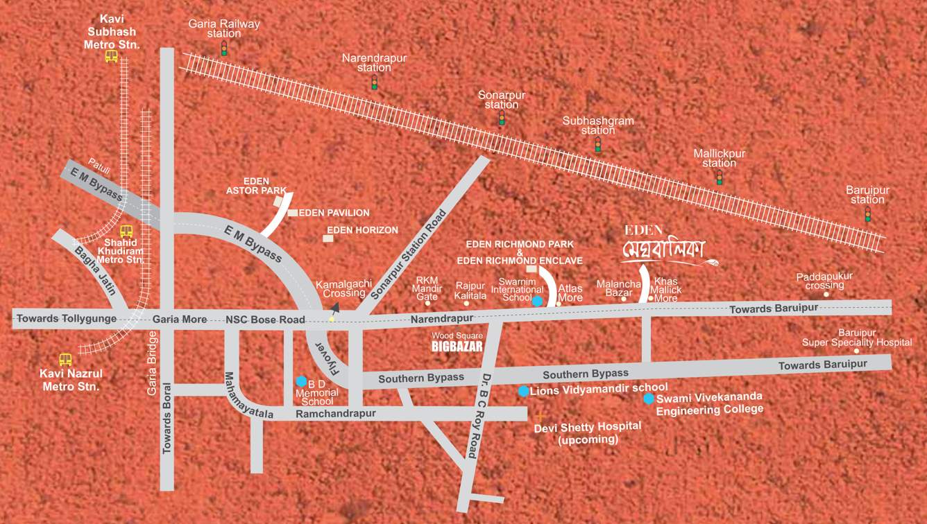  meghbalika Images for Location Plan of Eden Meghbalika