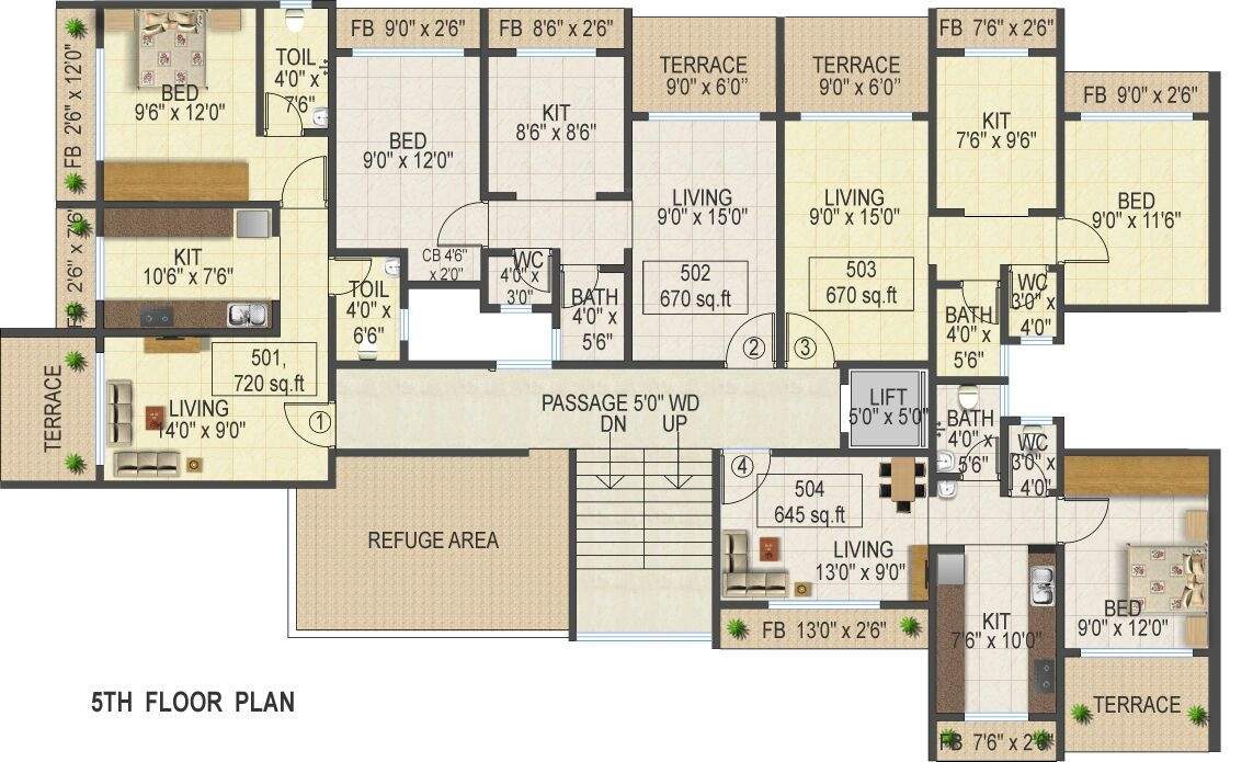  dattaram tower Dattaram Tower Cluster Plan