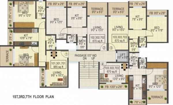  dattaram-tower Dattaram Tower Cluster Plan
