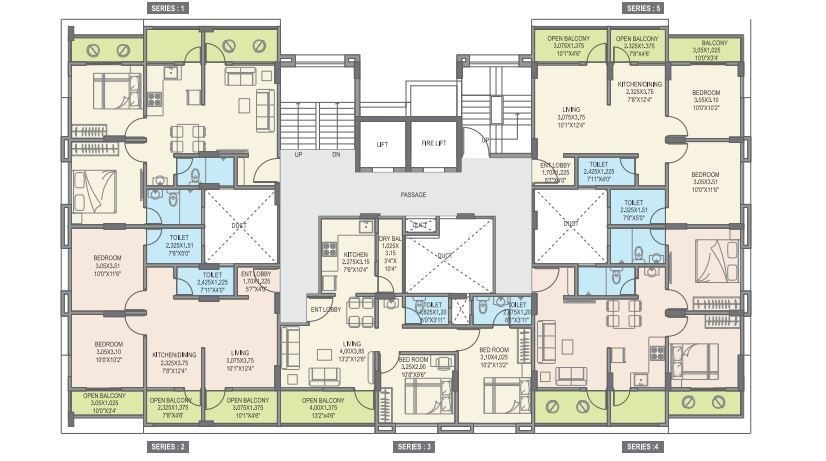  greenaria building b B Cluster Plan