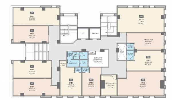  greenaria-building-b B Cluster Plan