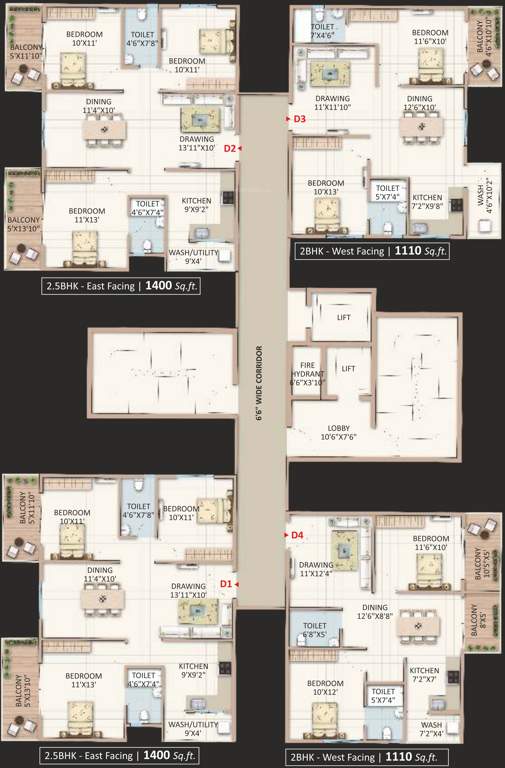  landmark Images for Cluster Plan of Candeur Landmark