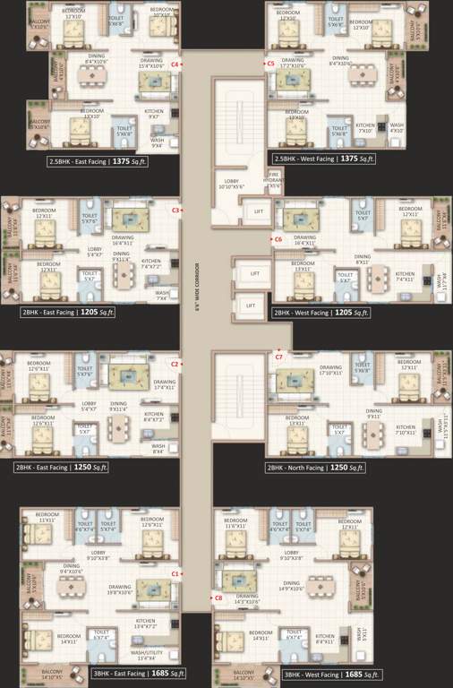  landmark Images for Cluster Plan of Candeur Landmark