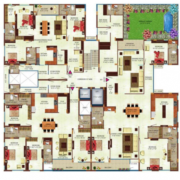Block 1 Cluster Plan gulmohar Block 1 Cluster Plan