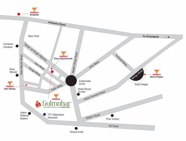 Location Plan gulmohar Location Plan