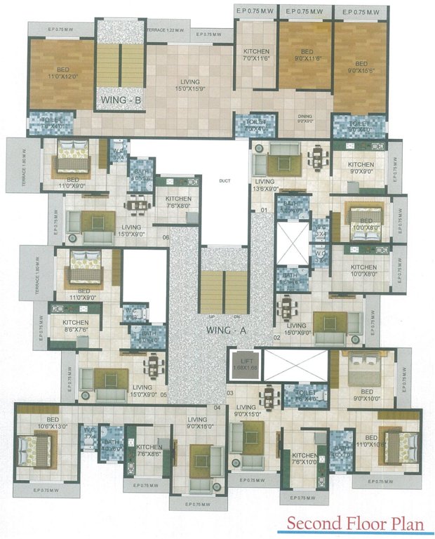 Images for Cluster Plan of Laxmi Waman Heights