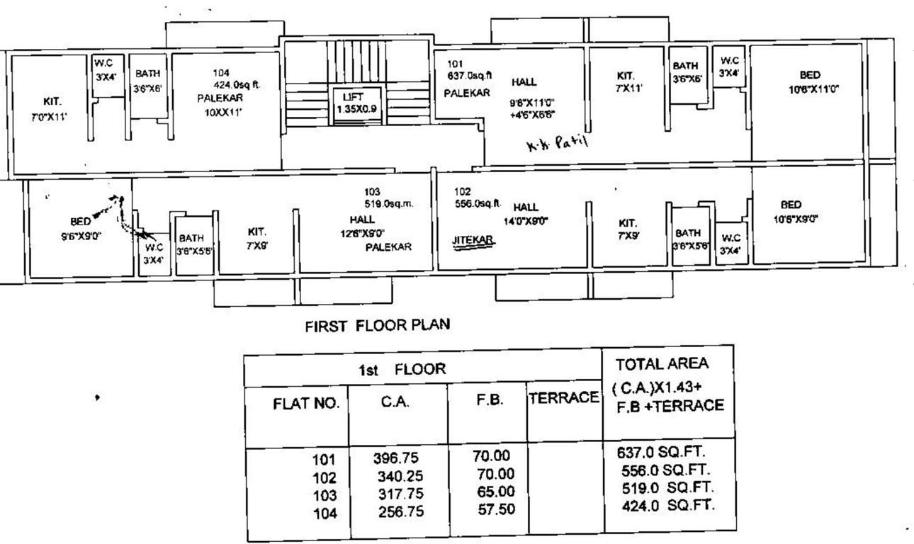 Images for Cluster Plan of Maalveer Om Palekar And Jitekar Apartment