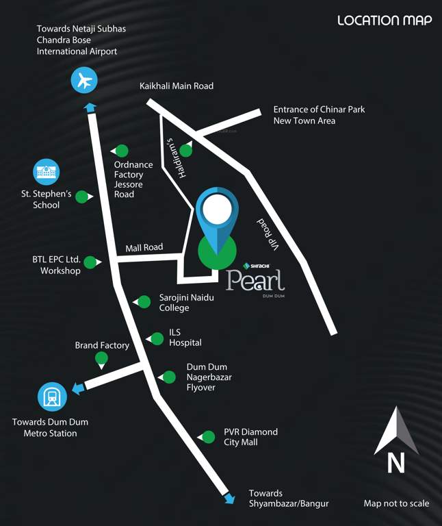  pearl Images for Location Plan of Shrachi Pearl