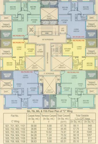 Images for Cluster Plan of Subhagya Saptarshi Residency C Wing