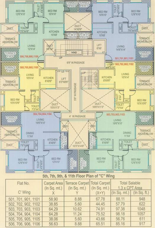 Images for Cluster Plan of Subhagya Saptarshi Residency C Wing