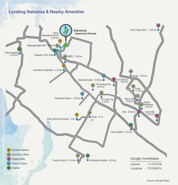  sahasraa Location Plan