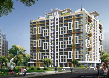 Elevation heights-building-no-2-d-e-f-wing-phase-1-ground-plus-7th-floor-and-phase-2-8th-plus-12-floor Elevation